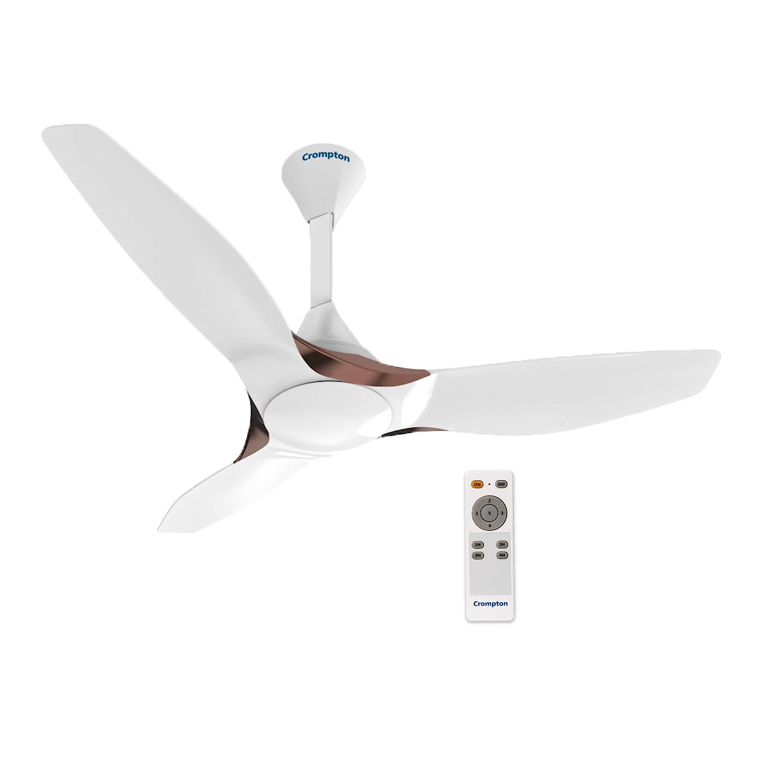 Crompton Silent Pro Enso 1225 mm (48 inch) ActivBLDC Remote-controlled Ceiling Fan (Silk White)